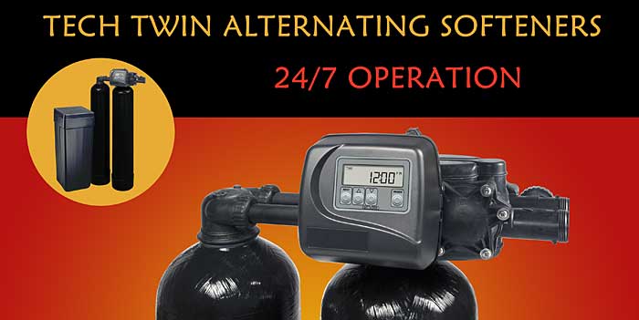 SWT's Tech Series Twin Alternating Water Softeners