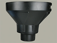 SWT's Resin funnel for 4 inch to 6 inch tank opening (P/N SM-F400-Black)