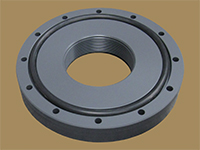 SWT's Flange adapter converts 6 inch SNA flange to 4 inch #8-UN thread (P/N SM-FLGRD64)