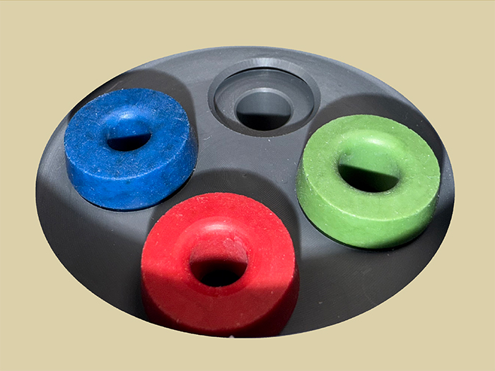 Angled view of inlet side