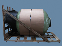 SWT's 63x86 tank on shipping skid (P/N TS6386CM6NT-ASME)