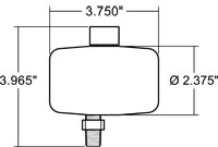 SWT Machined PVC Air Injector Dimensions Drawing
