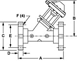 K55 Flanged End Connectors Dimensions Drawing