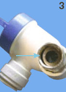 Step 3. Connecting Angle Stop Adapter Valve