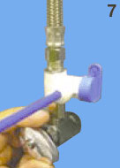 Step 7. Connecting Angle Stop Adapter Valve